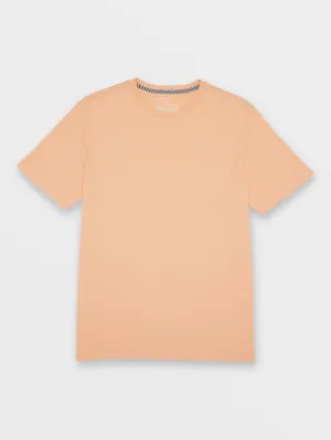 Solid Short Sleeve Pocket Tee - Summer Orange