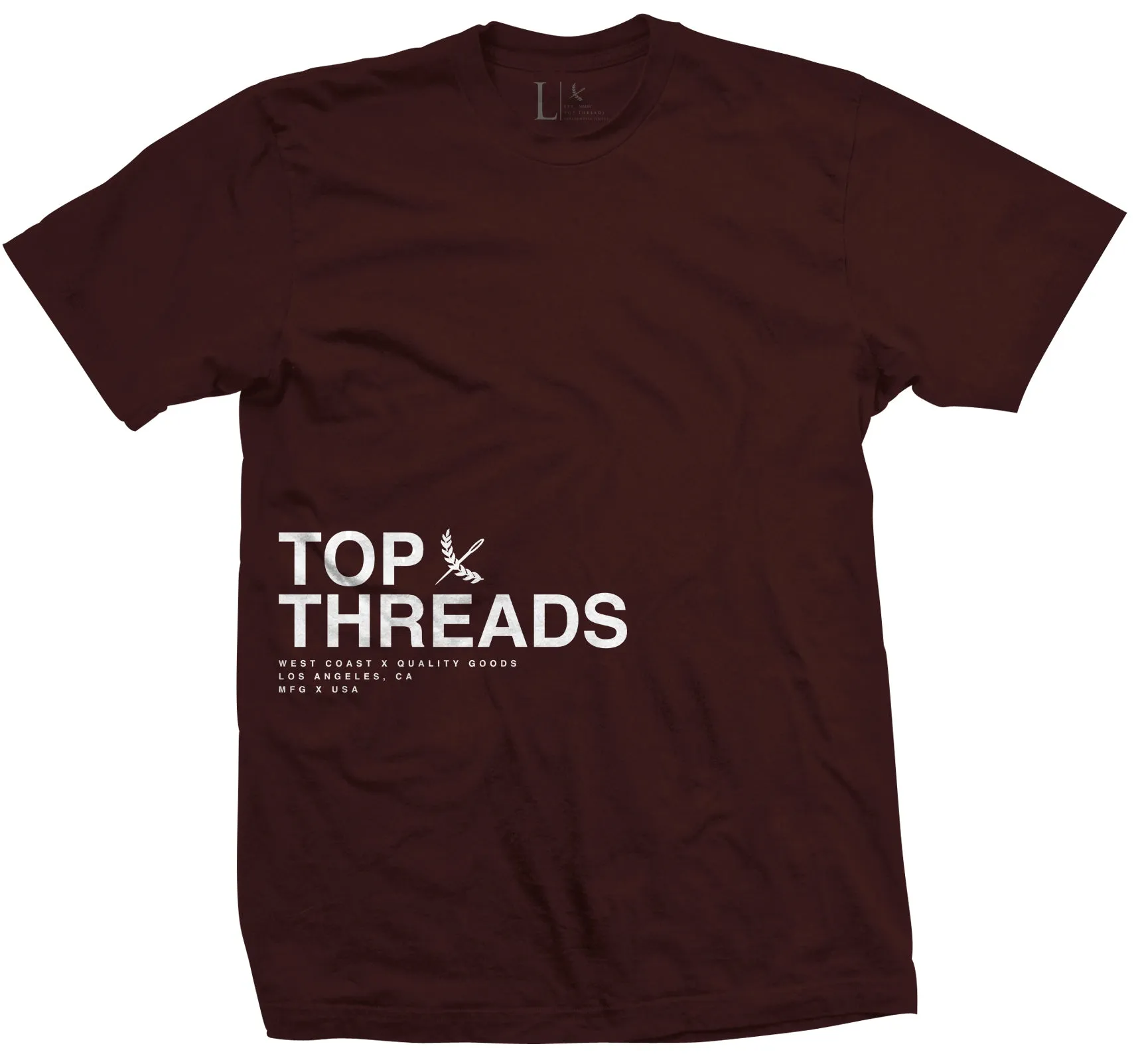 Statement Tee - Burgundy