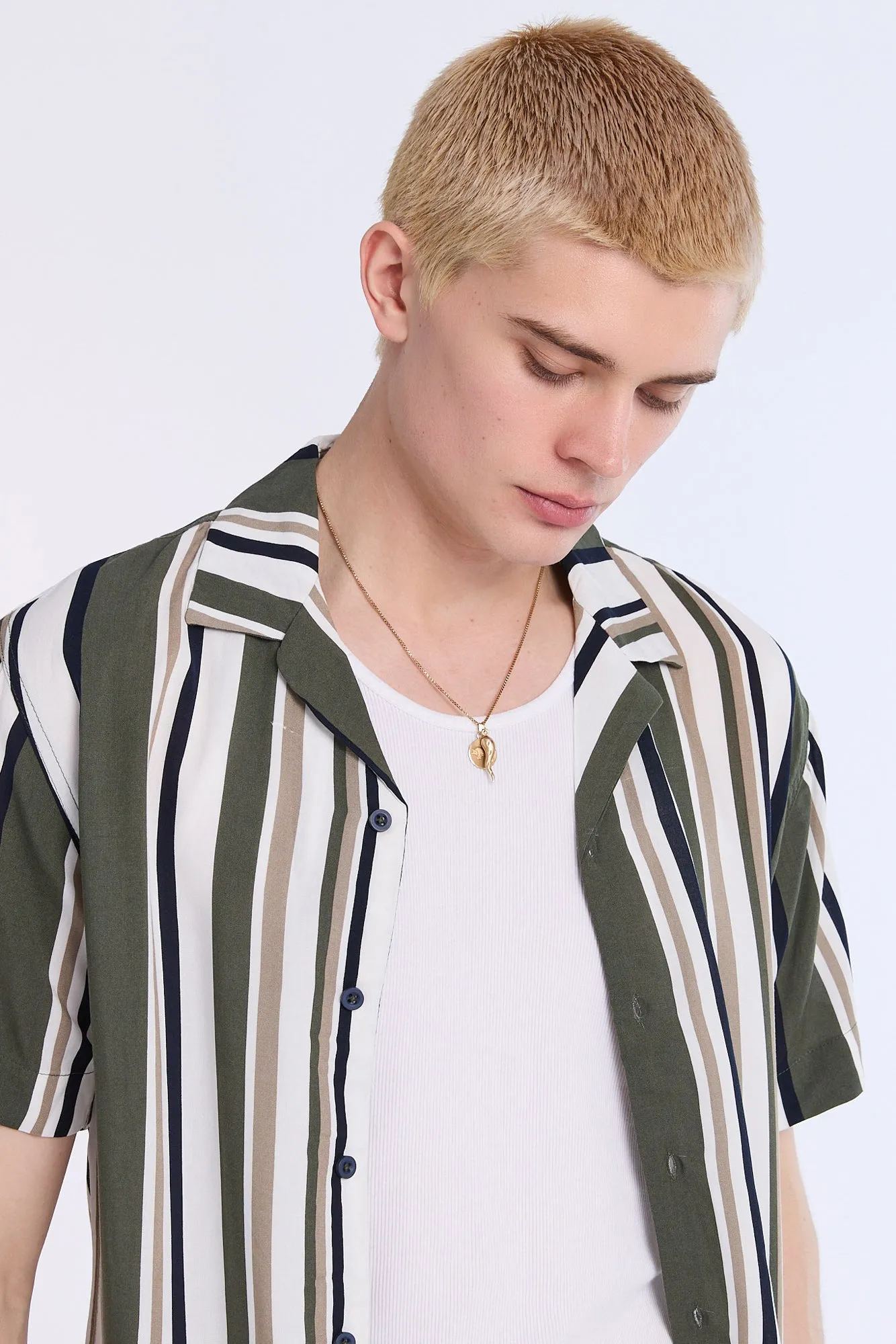 Striped Short Sleeve Resort Shirt