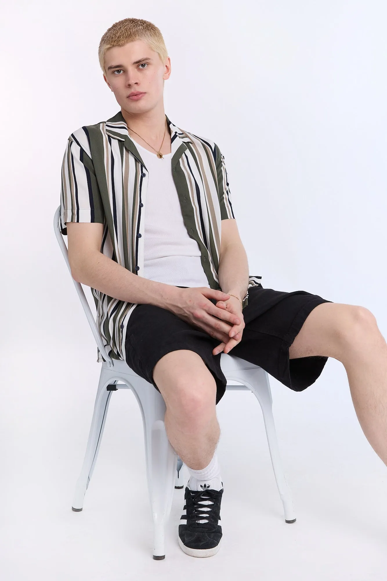 Striped Short Sleeve Resort Shirt