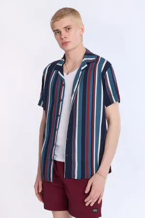 Striped Short Sleeve Resort Shirt