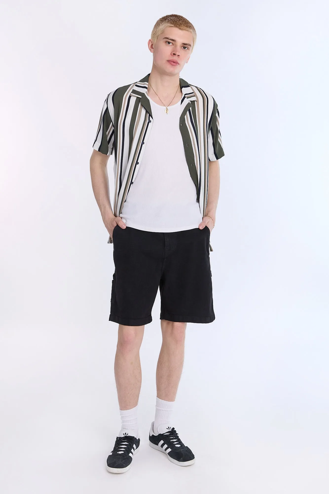 Striped Short Sleeve Resort Shirt