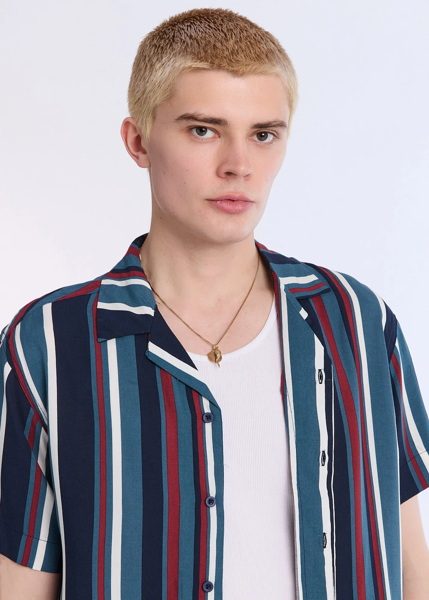 Striped Short Sleeve Resort Shirt