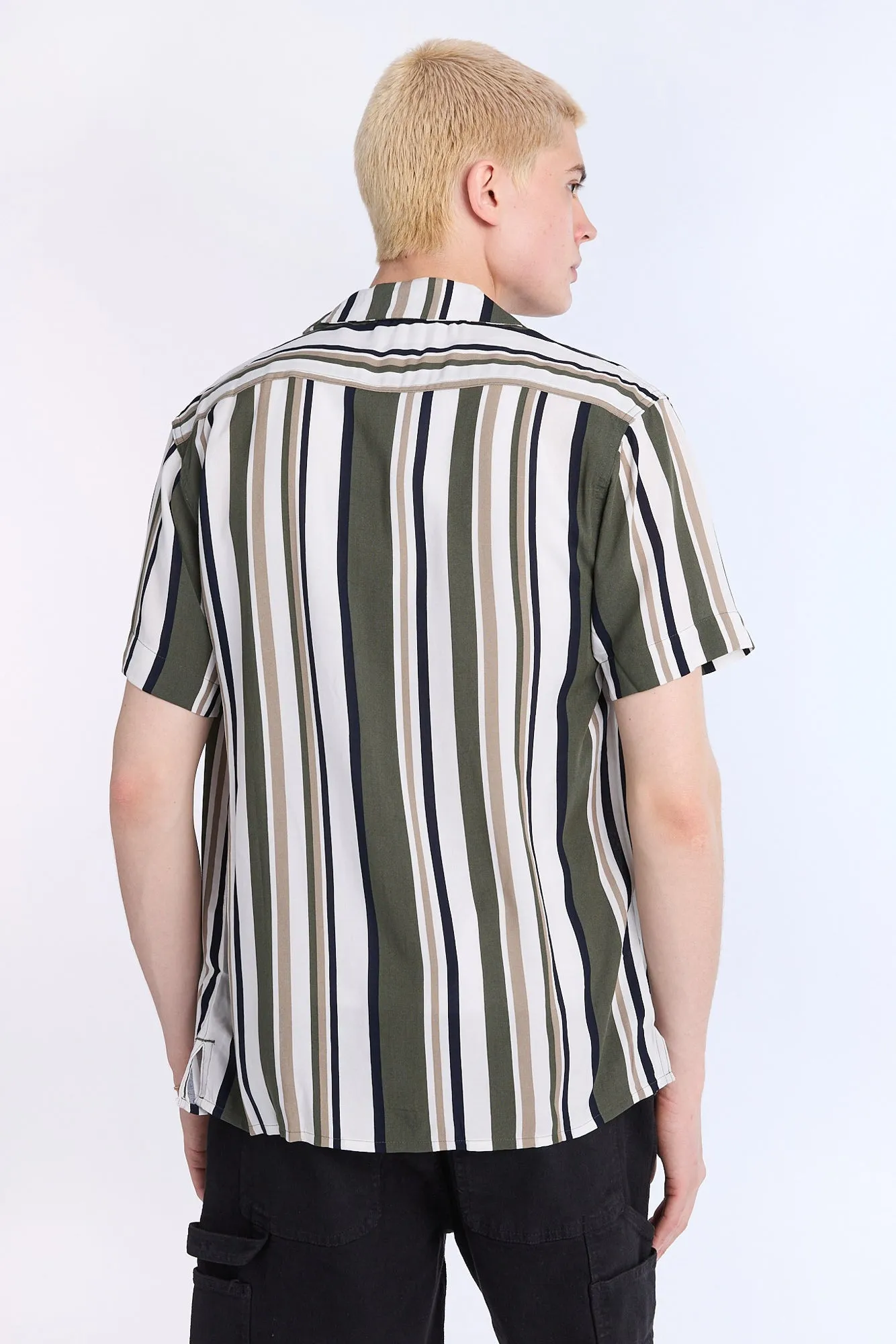 Striped Short Sleeve Resort Shirt