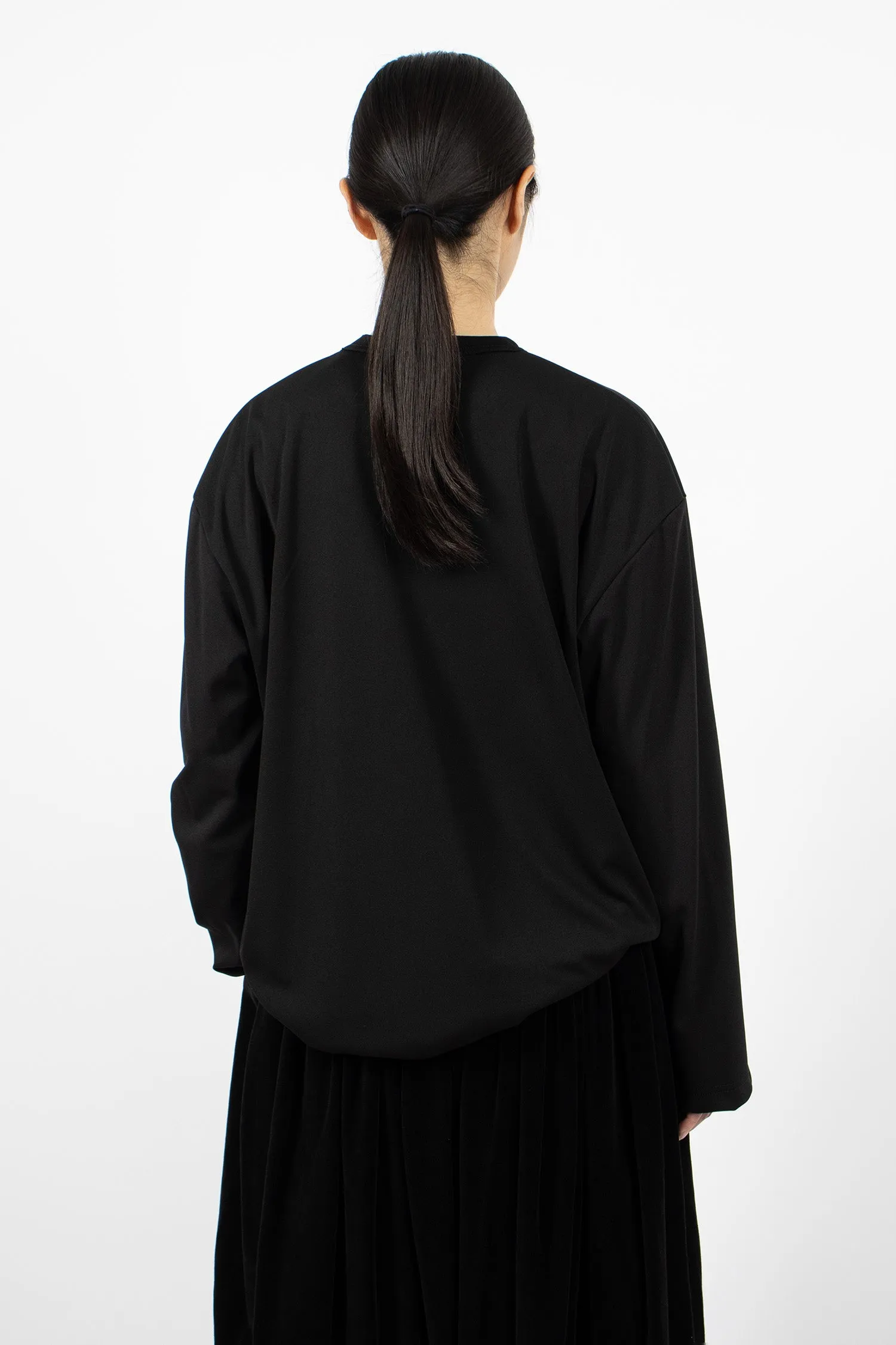 'STRONG WILL' LS T-Shirt Black/Silver