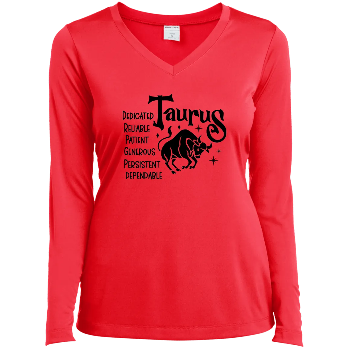 Taurus Ladies’ Long Sleeve Performance V-Neck Tee