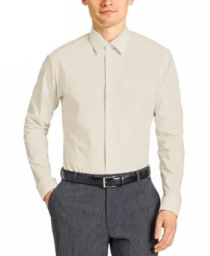 Tazzio Office Dress Shirts, Vanilla Cream