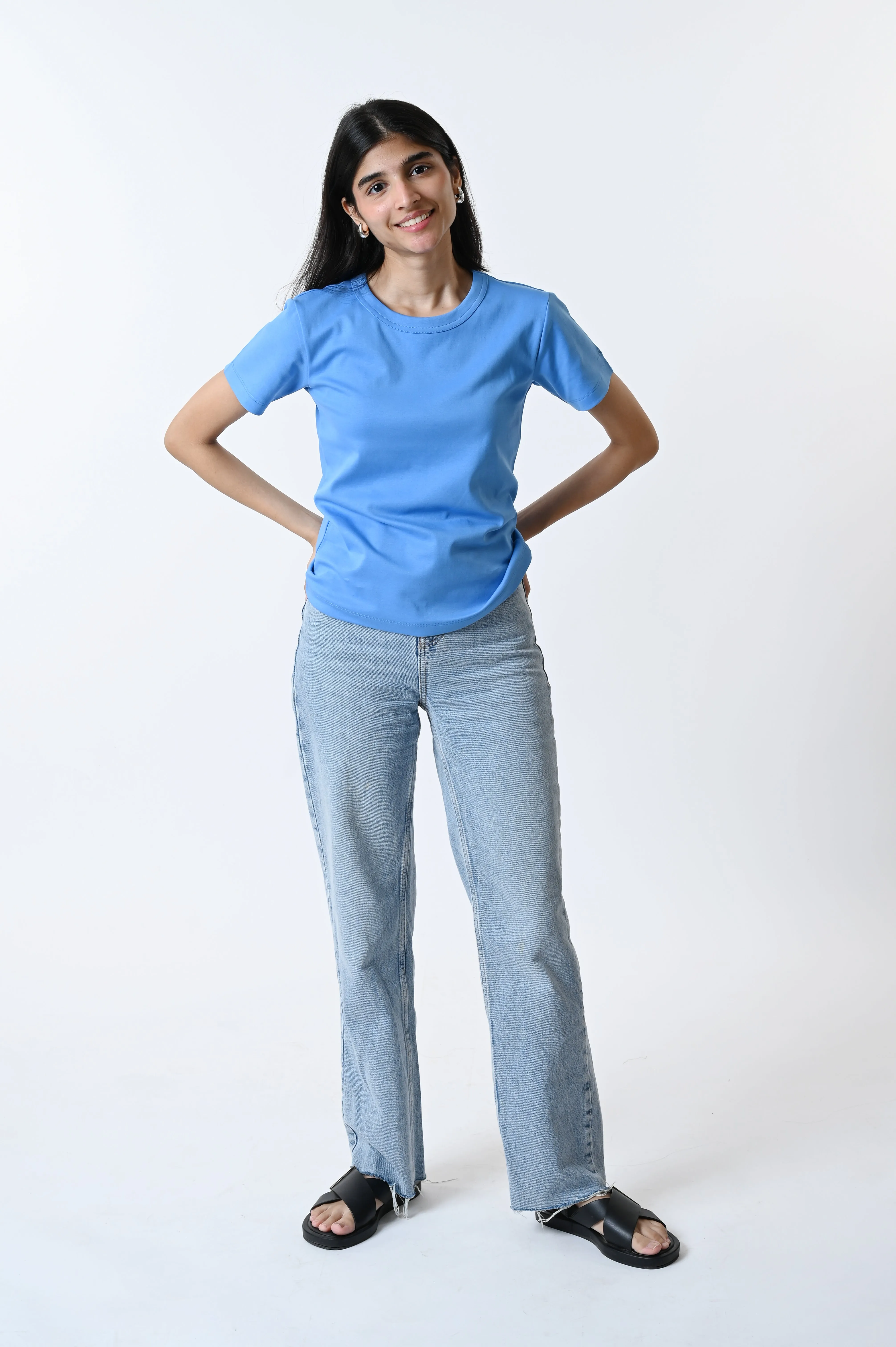 The Ultimate Comfort Tee (SEA BLUE)