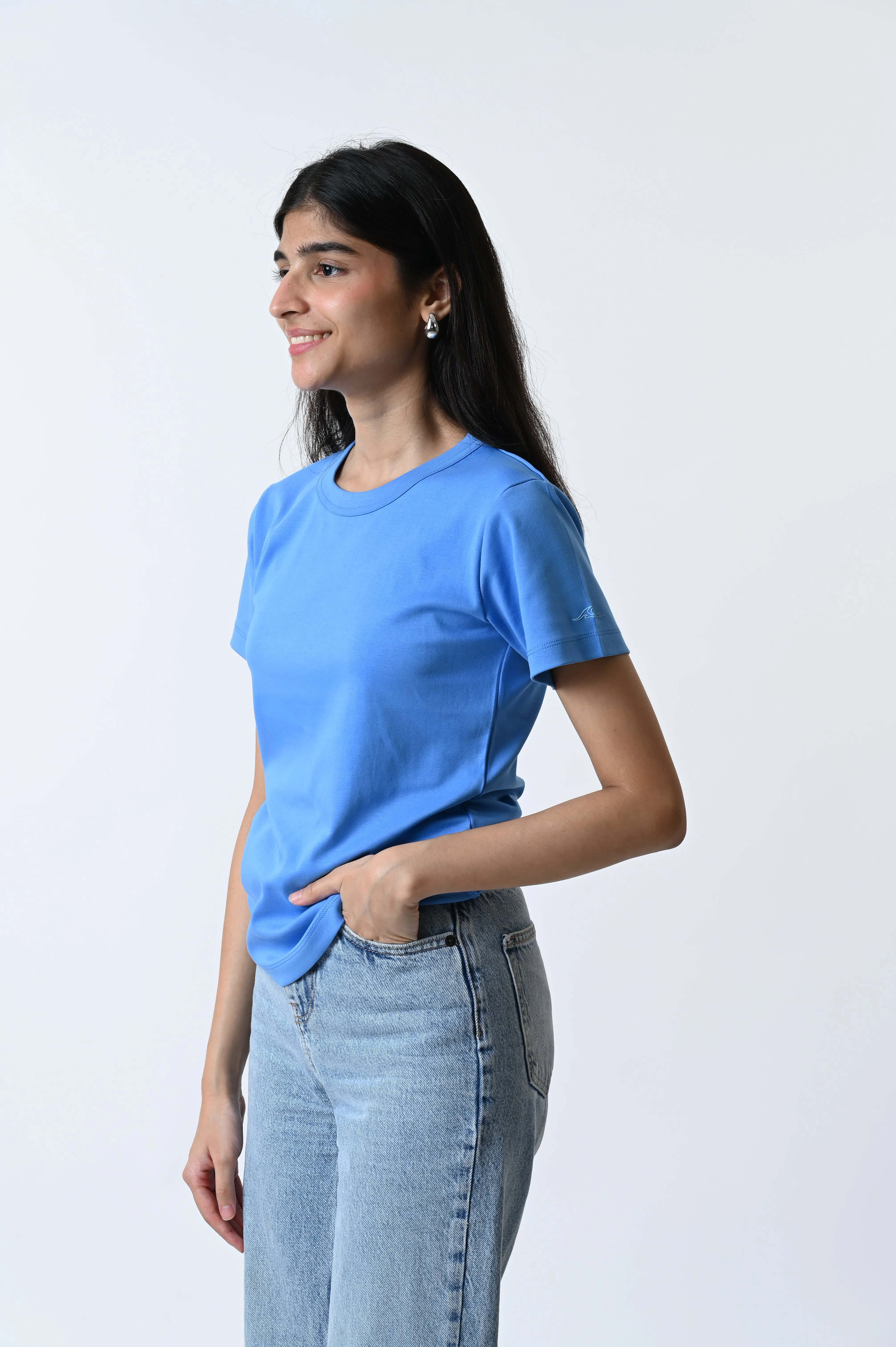 The Ultimate Comfort Tee (SEA BLUE)