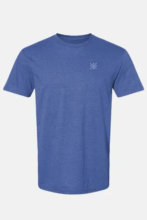 Thenx Heather Navy Tee's (XO Logo)