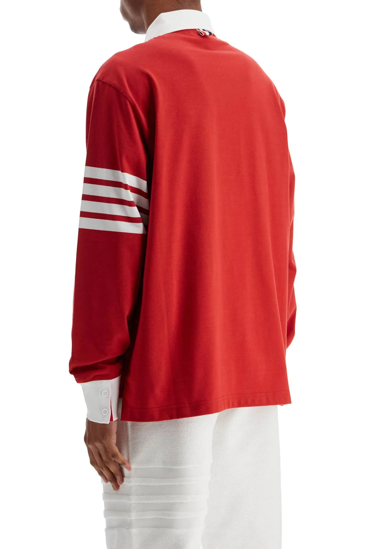 Three-Stripe Cotton Polo