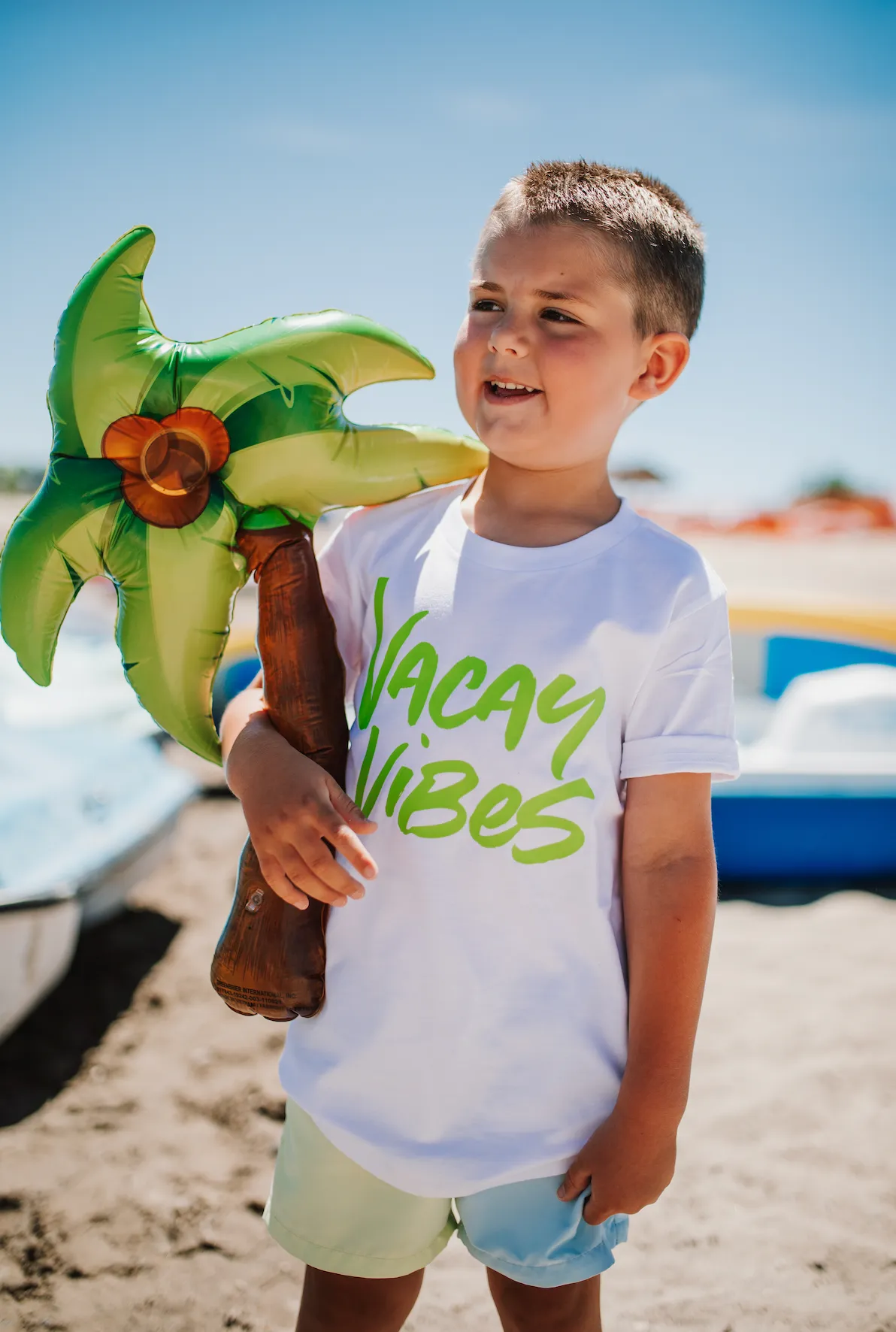 VACAY VIBES (NEON) - Short Sleeve Child Shirt