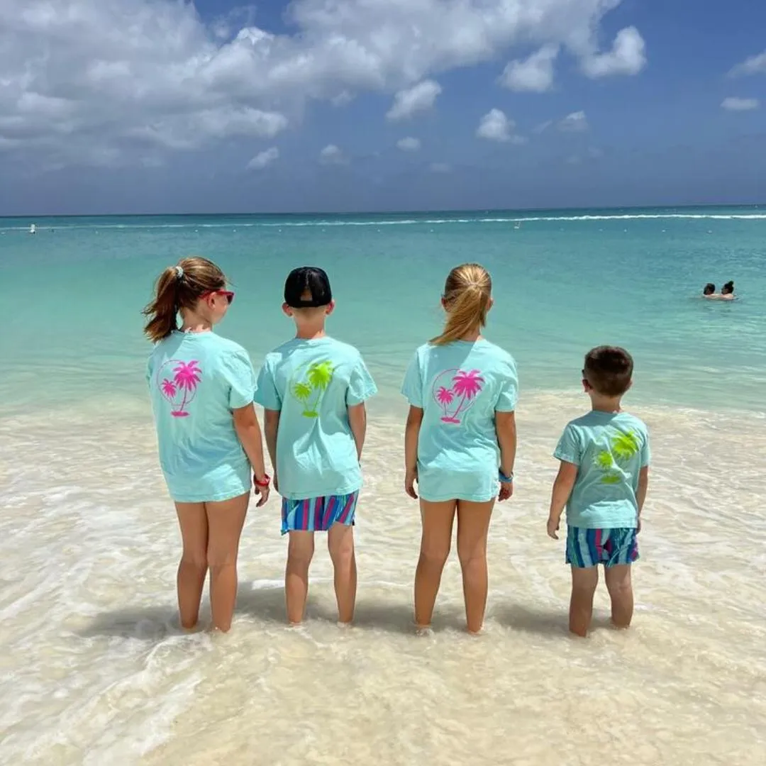 VACAY VIBES (NEON) - Short Sleeve Child Shirt