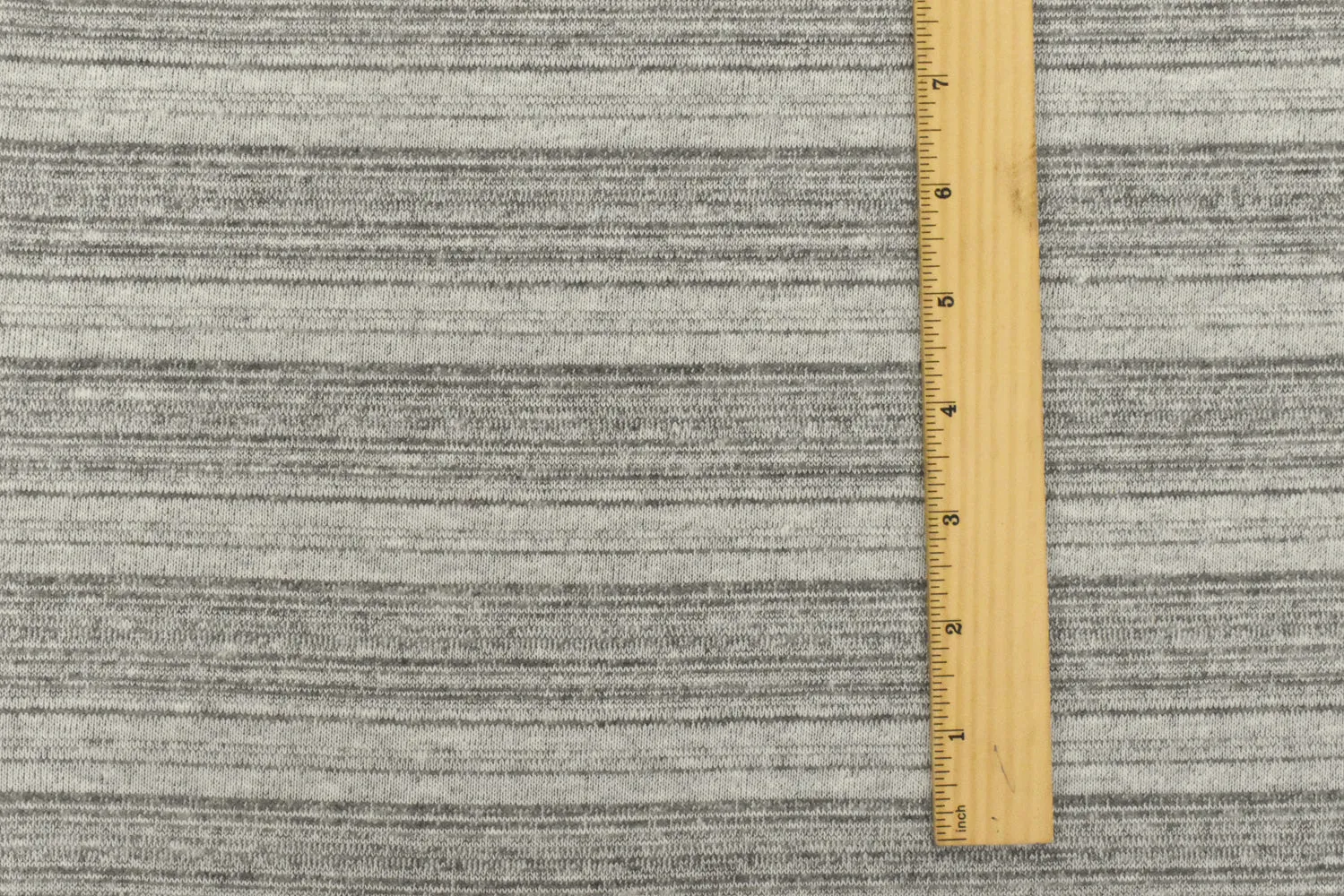 Vintage White-Gray Texture Stripe Stretch Jersey Knit Fabric