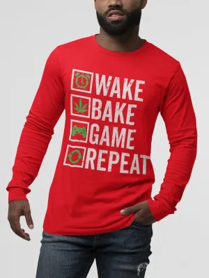 Wake Bake Game, Gamer Stoner Shirt