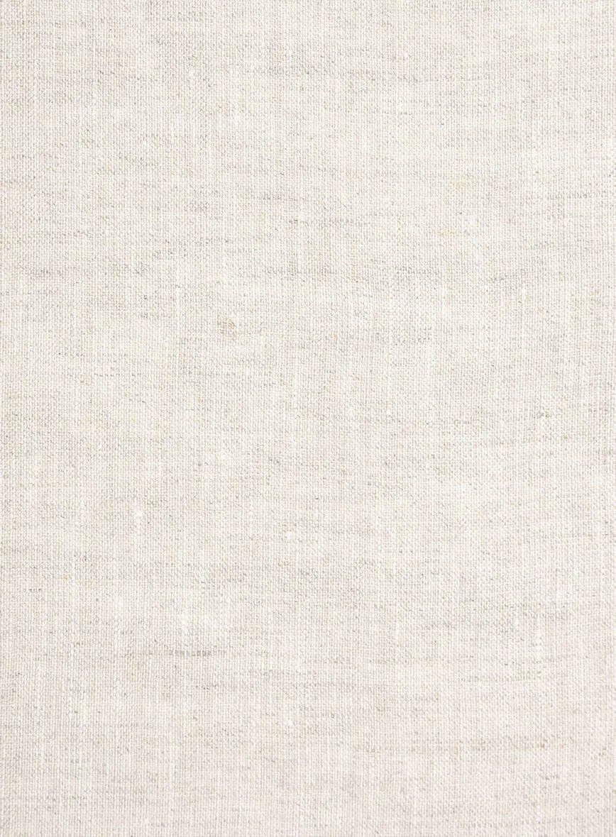 Washed Light Beige Linen Shirt