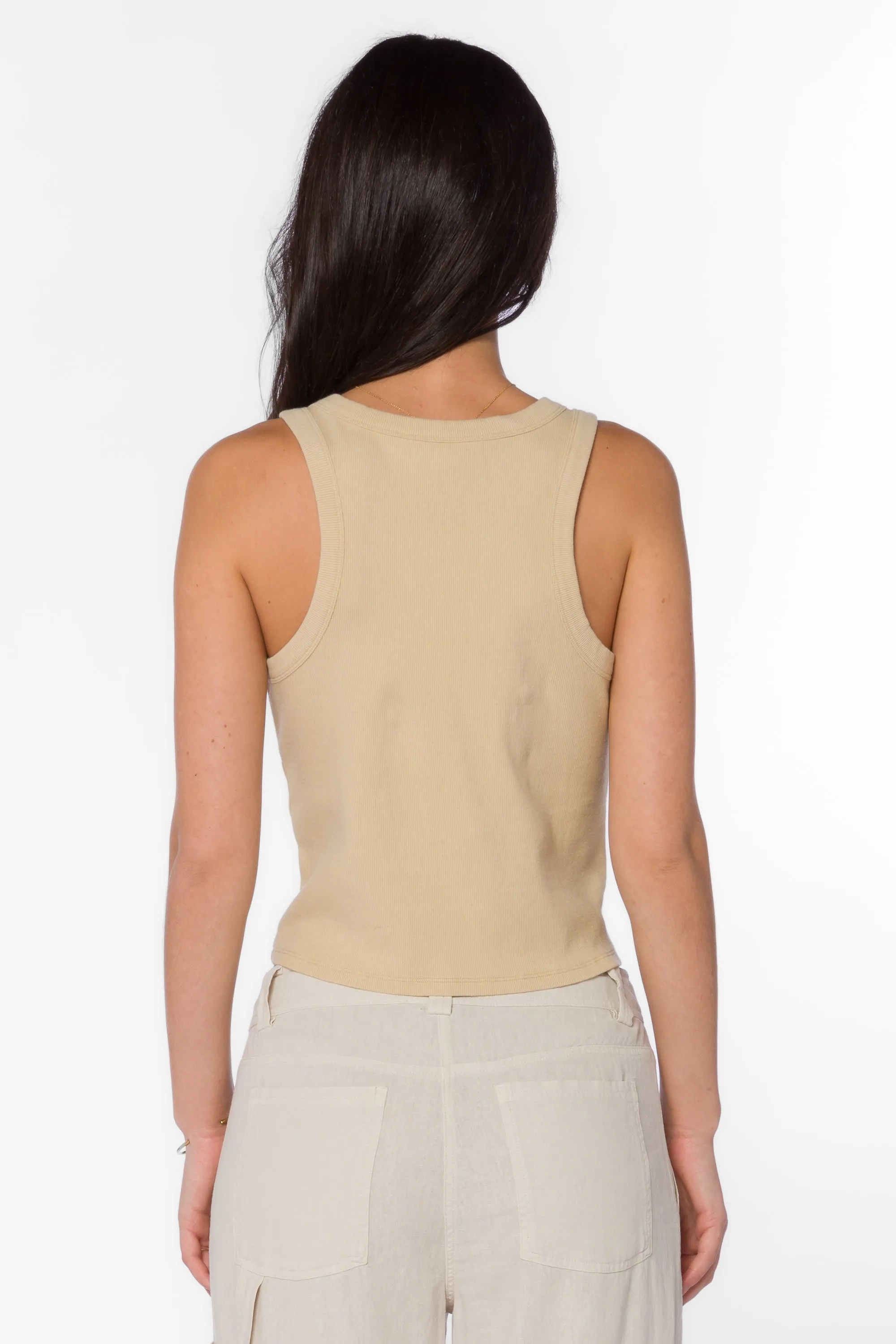 Weston Pale Khaki Top
