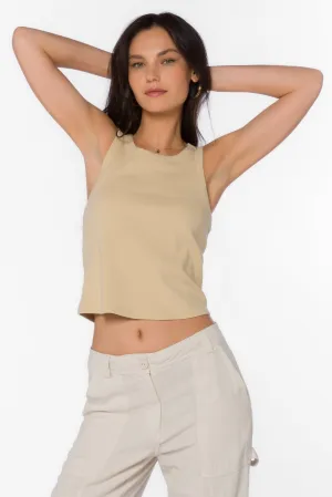 Weston Pale Khaki Top
