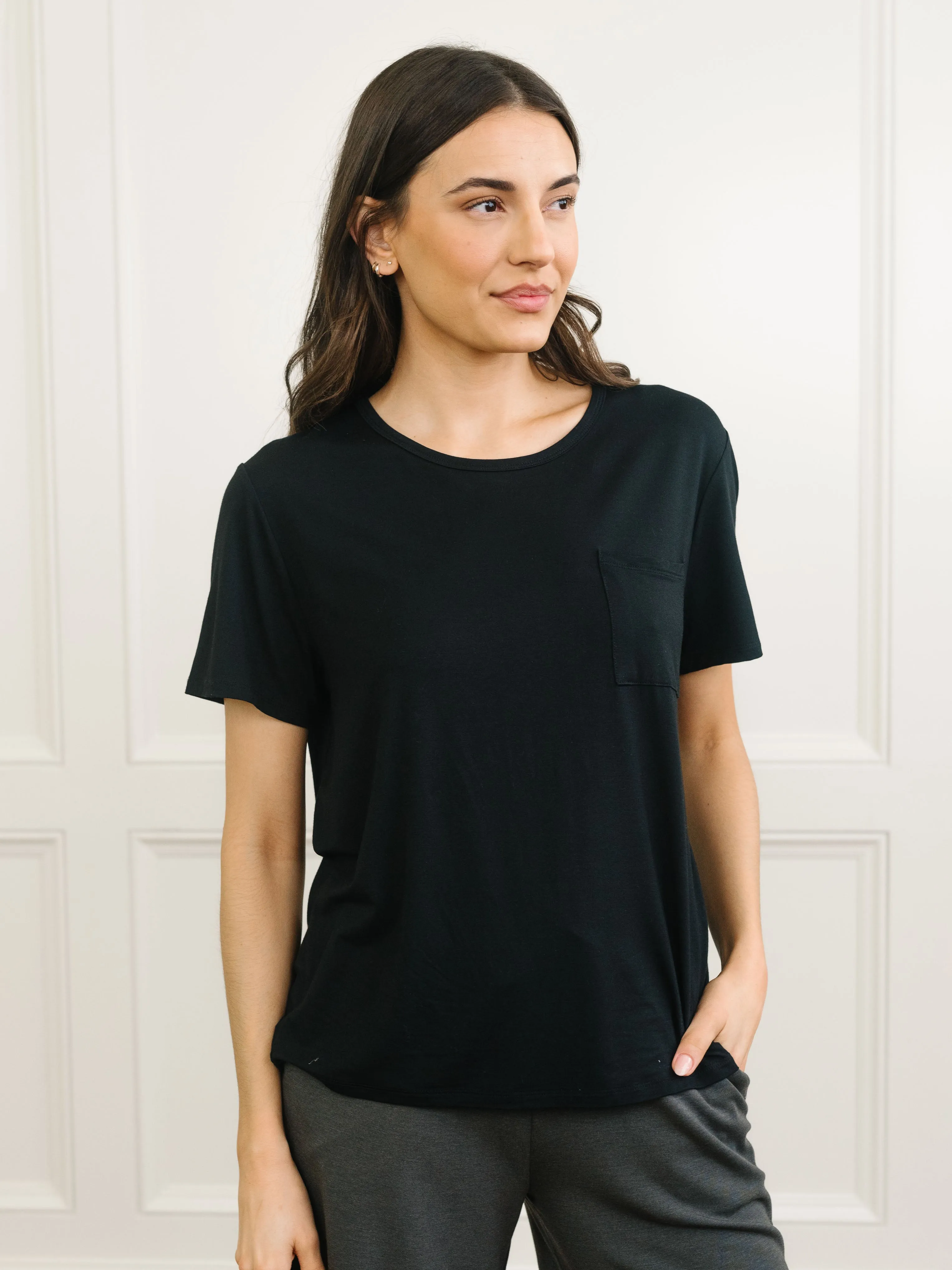 Women's Bamboo Stretch-Knit Lounge Tee