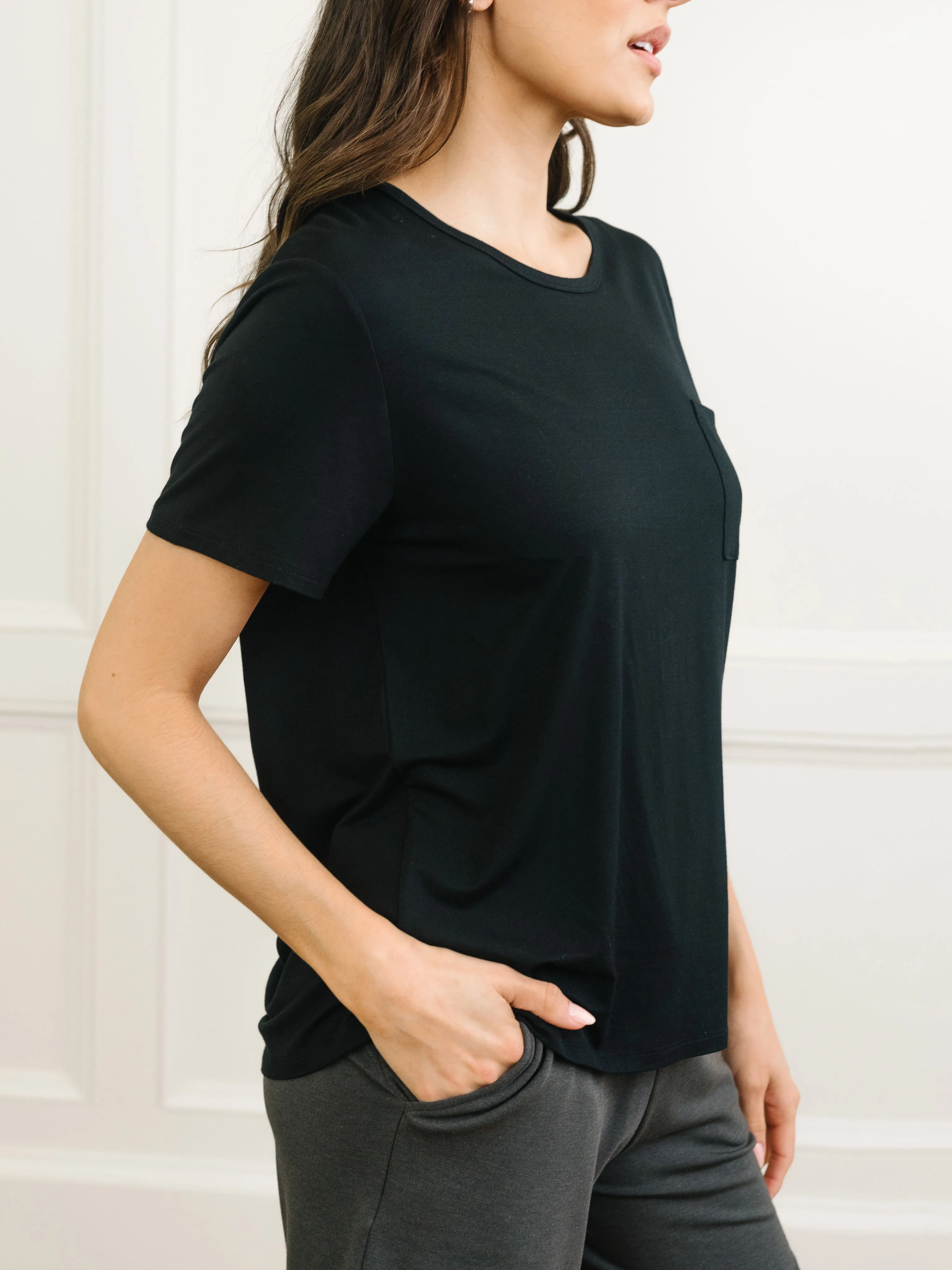 Women's Bamboo Stretch-Knit Lounge Tee