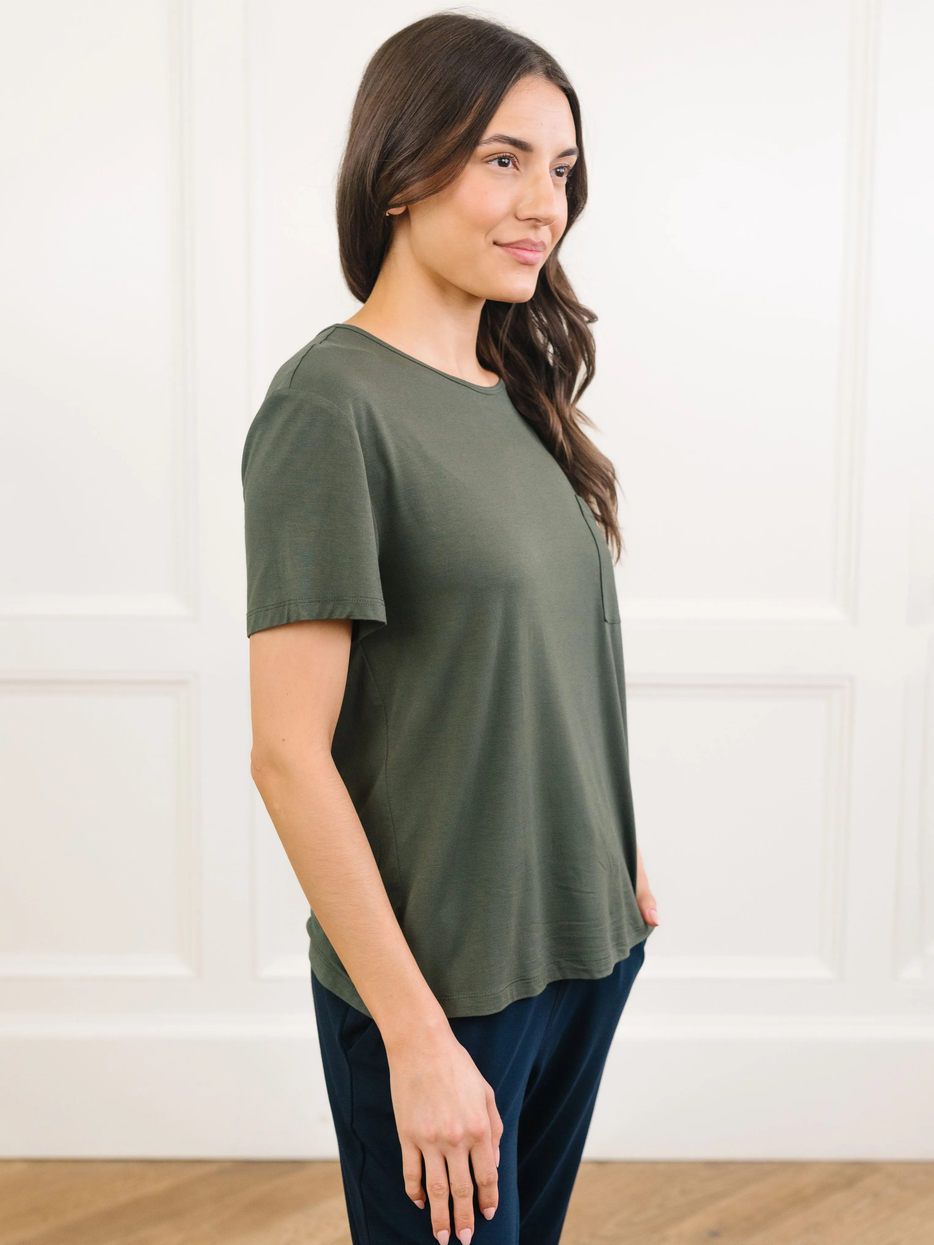 Women's Bamboo Stretch-Knit Lounge Tee