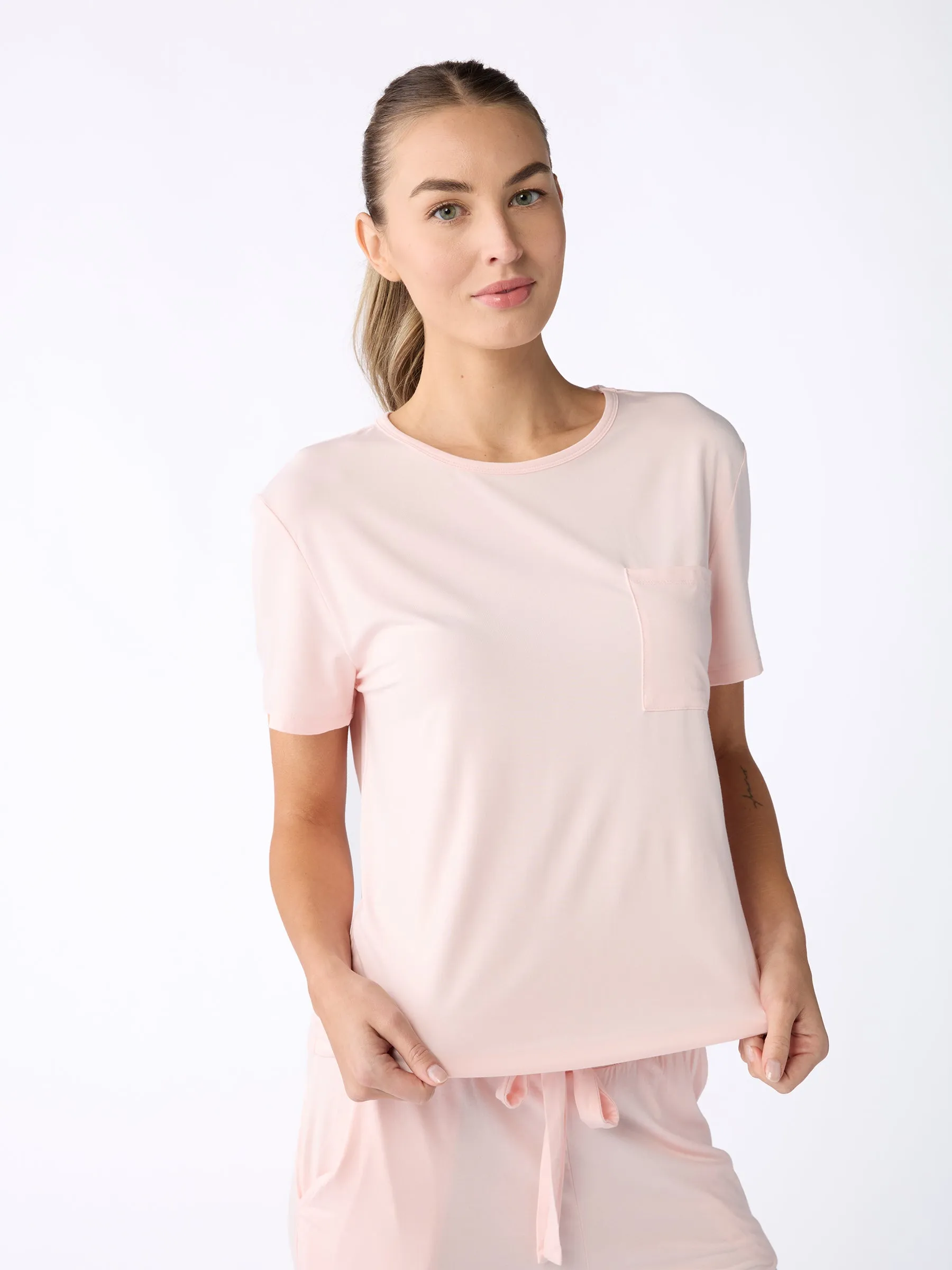 Women's Bamboo Stretch-Knit Lounge Tee