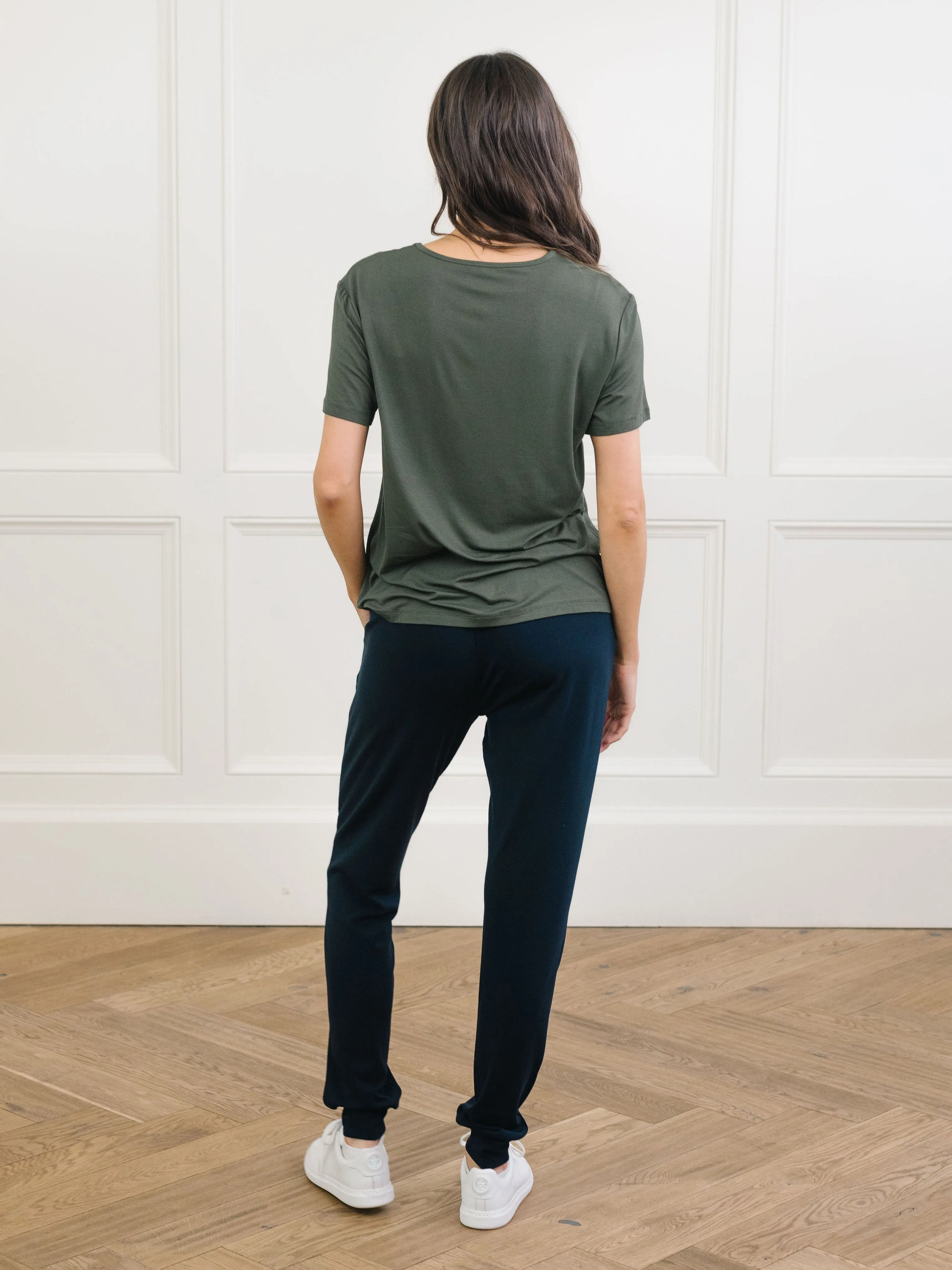 Women's Bamboo Stretch-Knit Lounge Tee