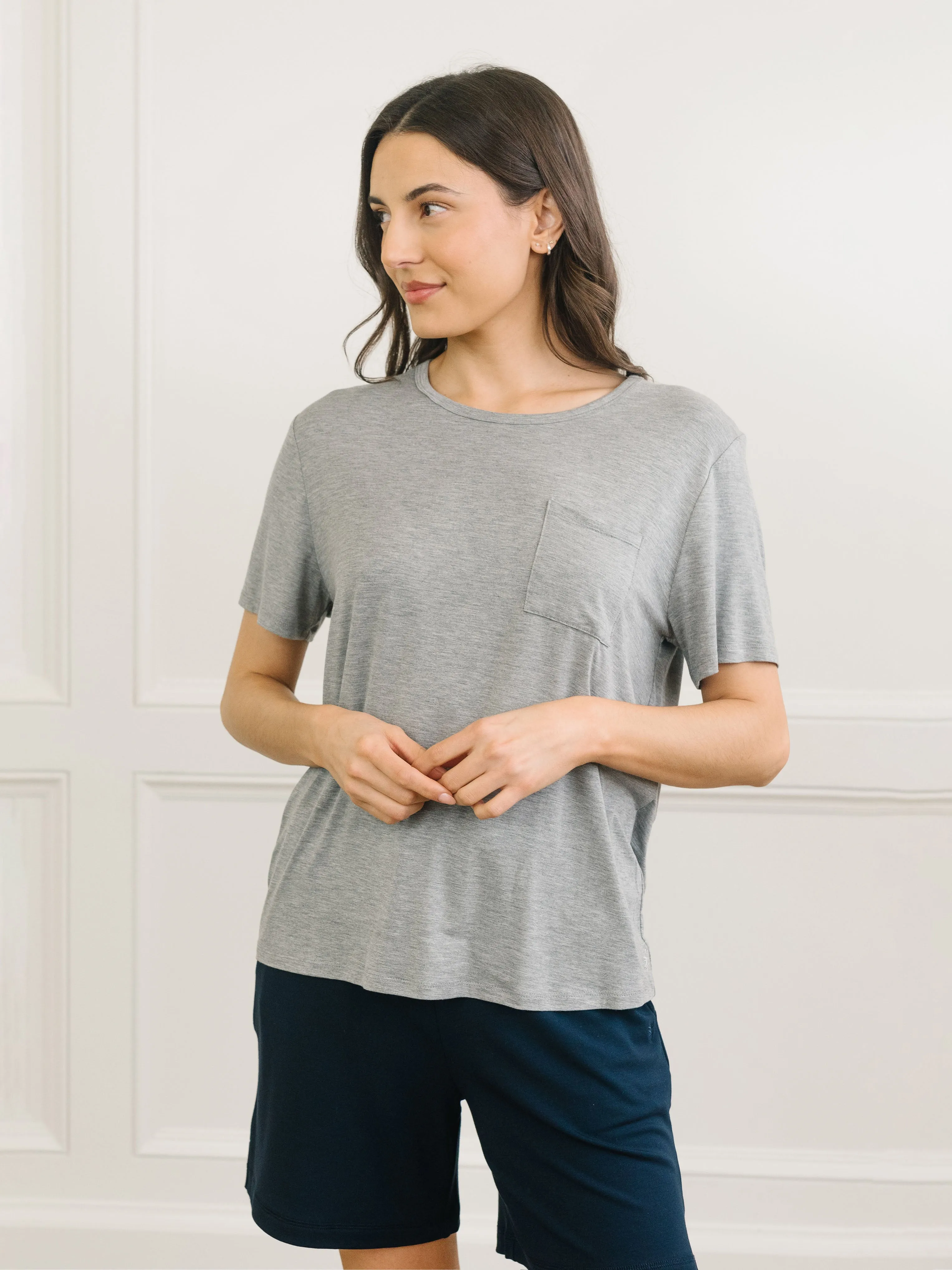 Women's Bamboo Stretch-Knit Lounge Tee