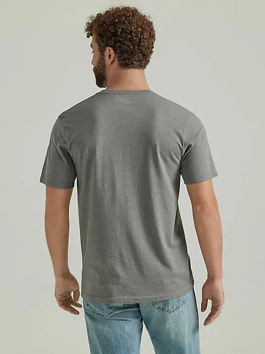 Wrangler Men's Coconut Cowboy Graphic T-Shirt in Pewter