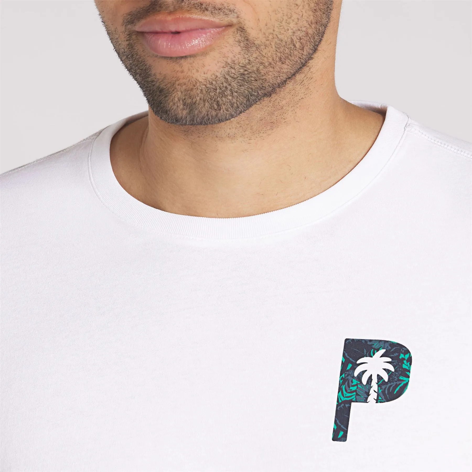 x PTC Glitch Graphic Tee White Glow - AW24
